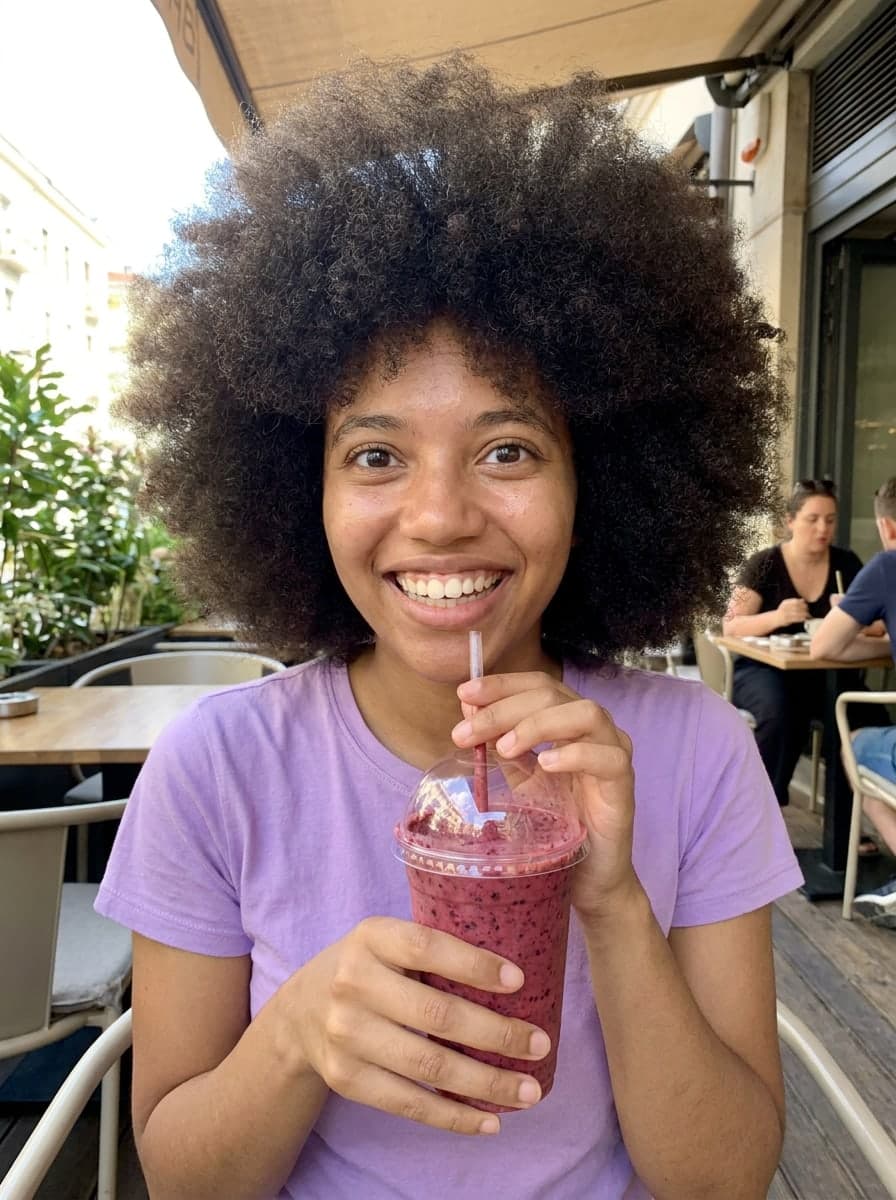 Fuller, rounder afro — After